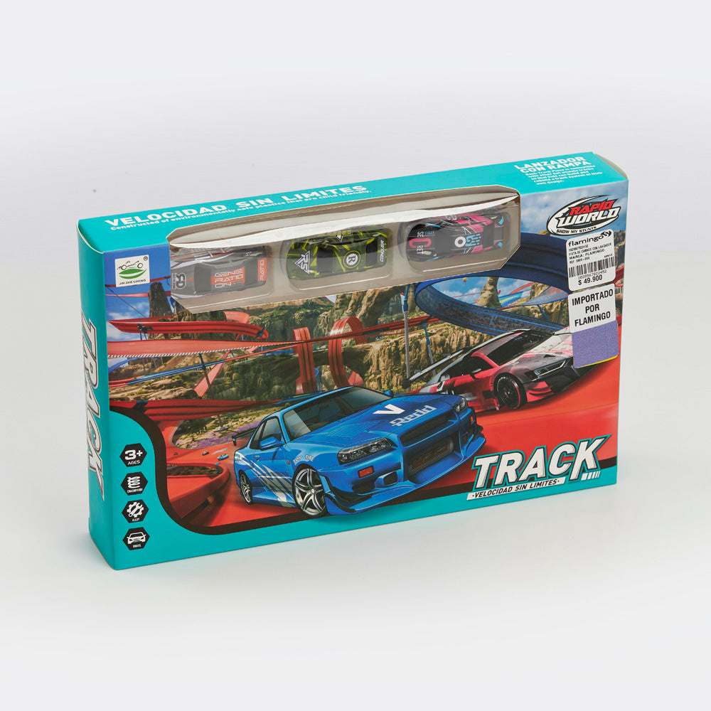 PISTA DE CARROS CON LANZADOR 6688-389