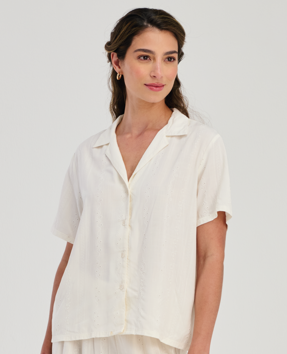 PIJAMA DE PANTALON | MANGA CORTA | CON BOTONES