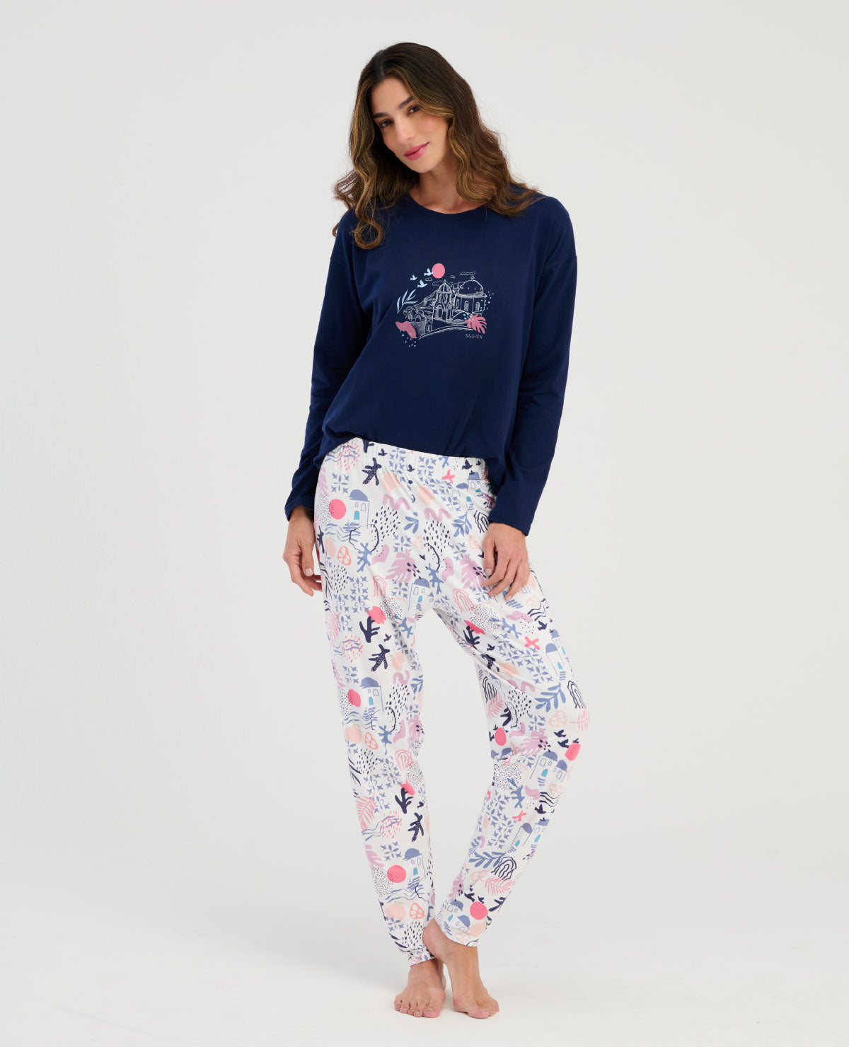 PIJAMA DE PANTALÓN | CAMISETA MANGA LARGA