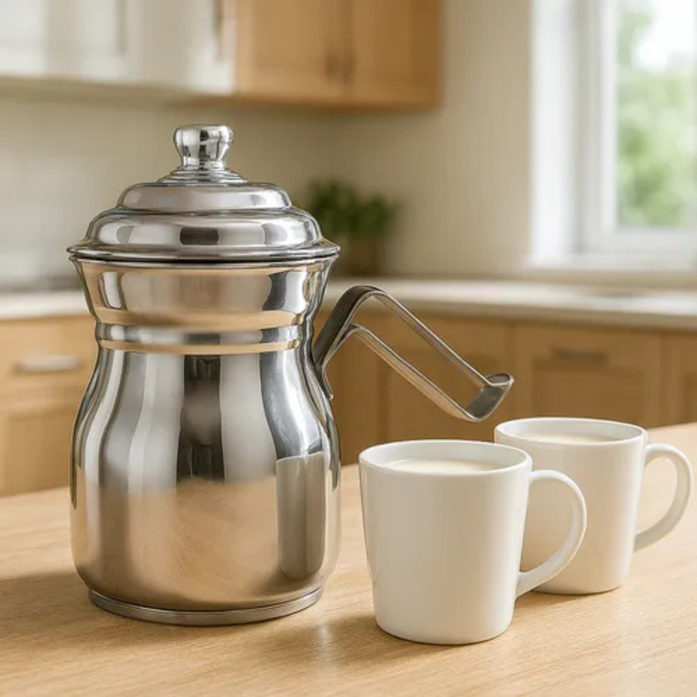 OLLETA JARRA LECHERA ACERO QUIRÚRGICO DISCO DIFUSOR 1 LITRO