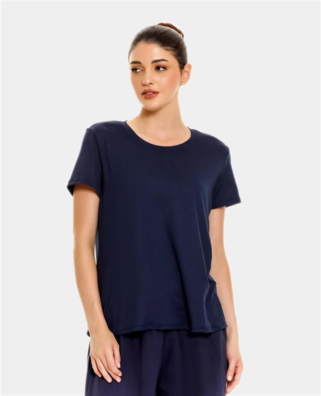 CAMISETA DE PIJAMA | CUELLO REDONDO | SILUETA AMPLIA_ REF: 17673