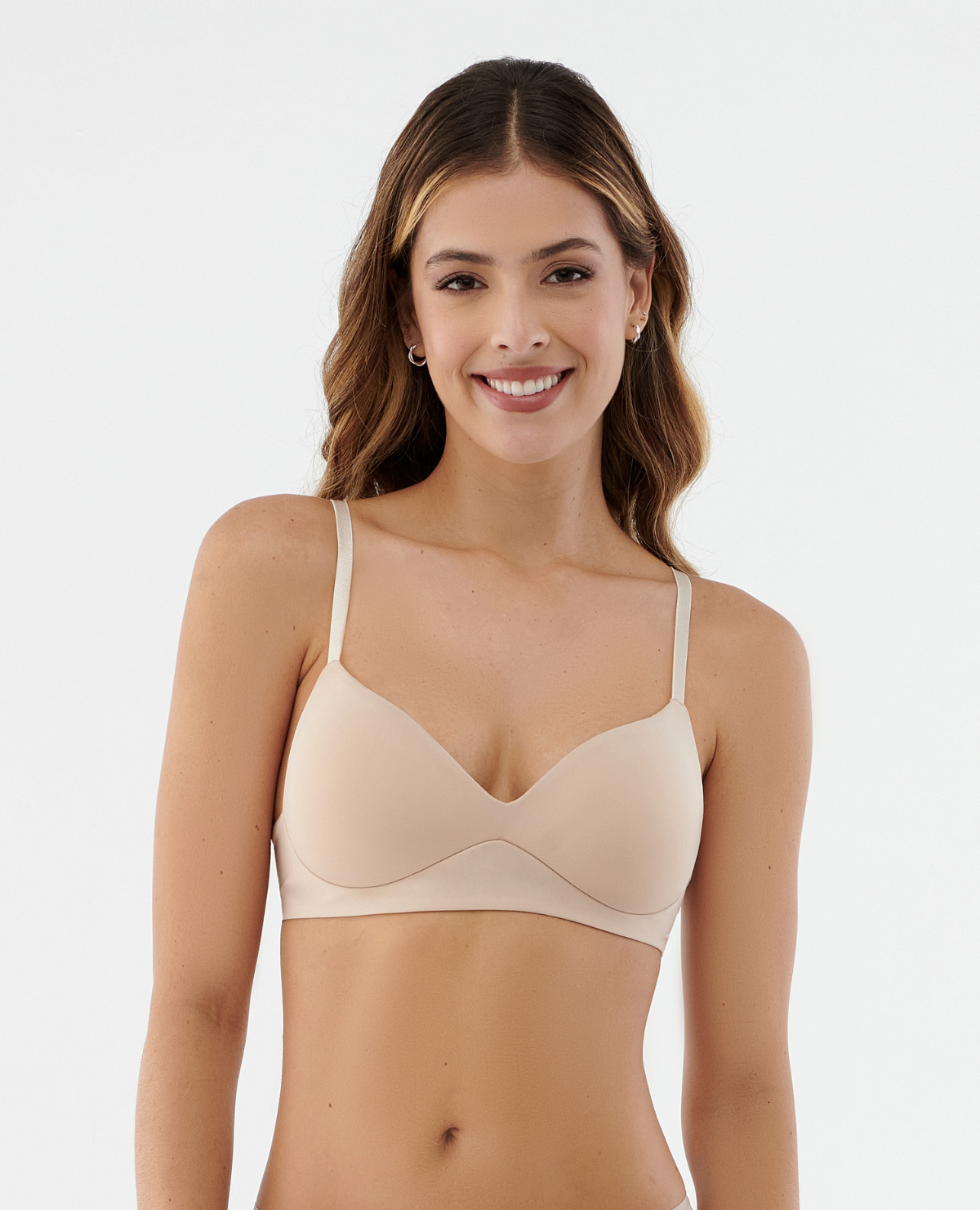 BRASIER REALCE NATURAL | SIN VARILLA | MICROFIBRA | COPAS SUAVES