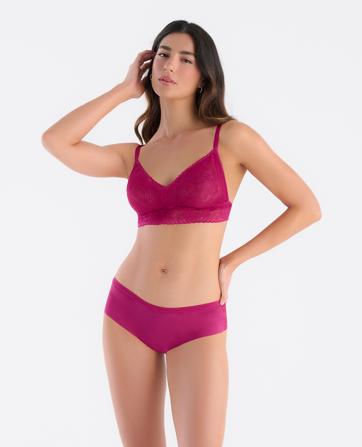 BRALETTE TRIANGULAR | EN ENCAJE | ELÁSTICO EN BASE