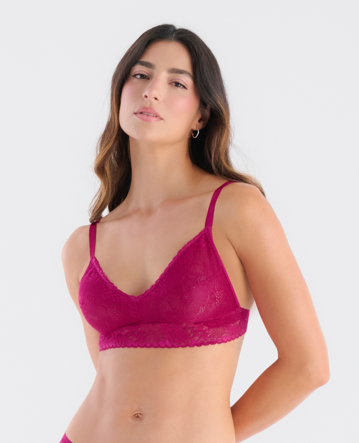 BRALETTE TRIANGULAR | EN ENCAJE | ELÁSTICO EN BASE