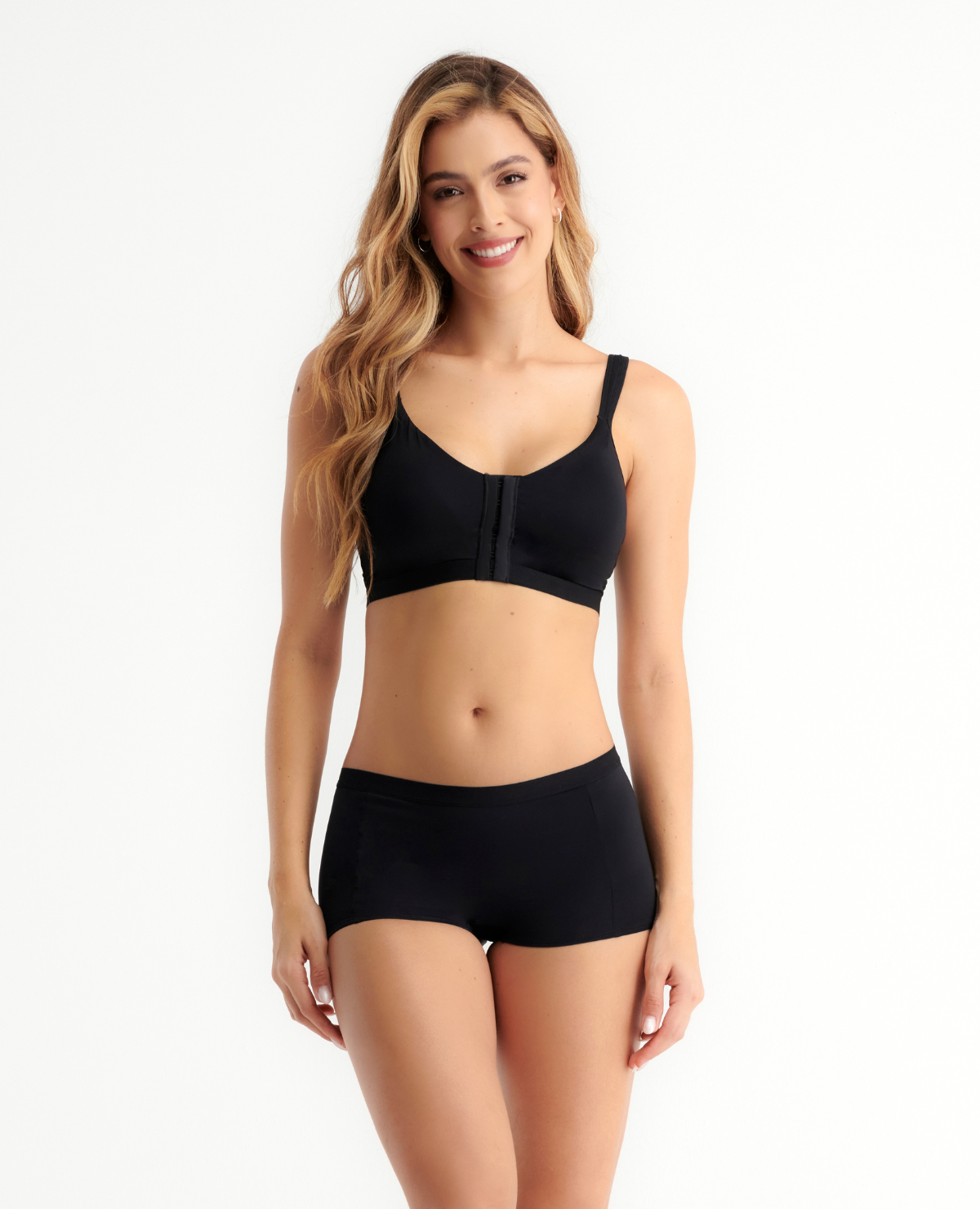 BRASIER BROCHE FRONTAL | TIPO TOP | CUBRIMIENTO ALTO| CARGADERAS ANCHAS Y ACOLCHADAS_REF: 49370