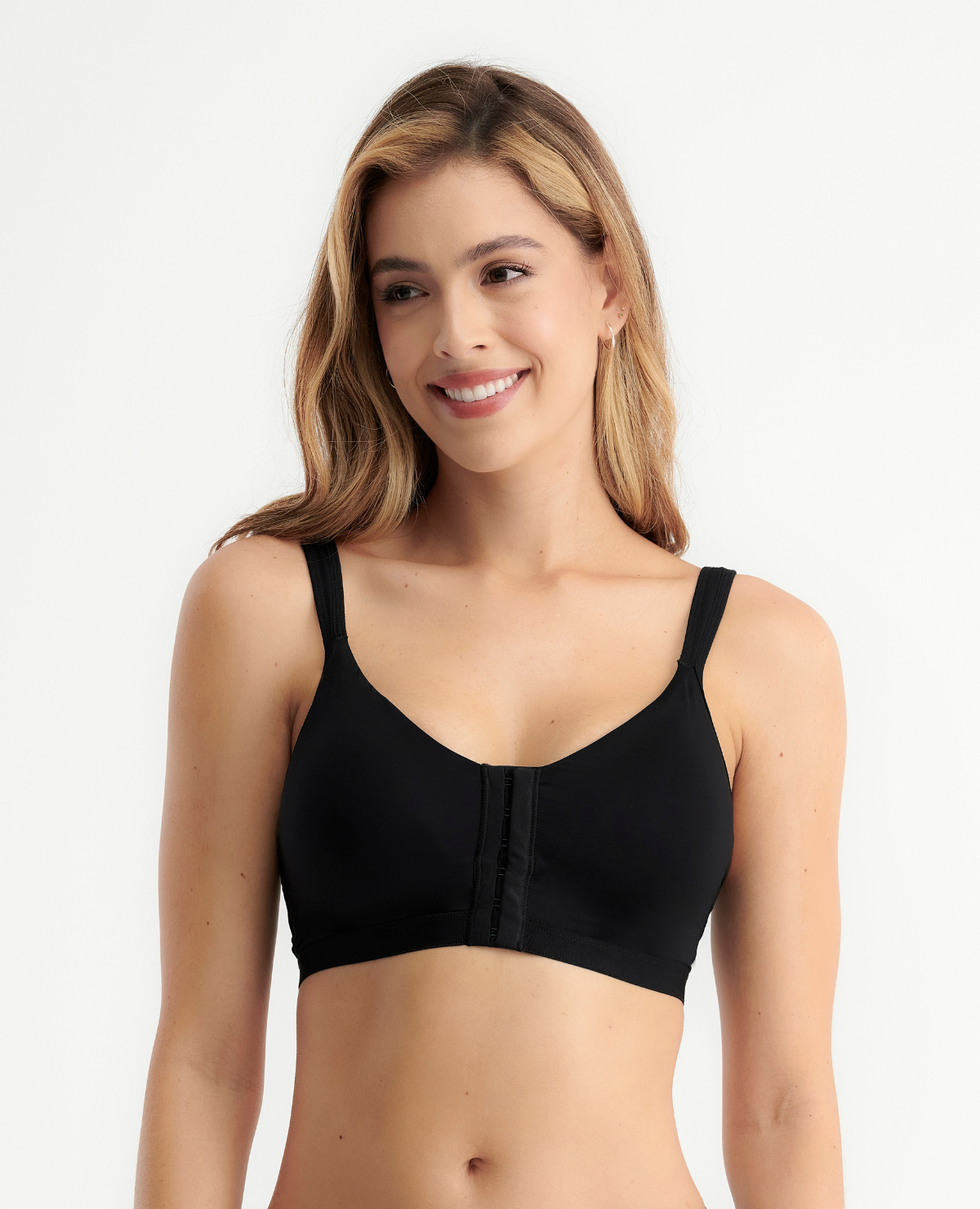 BRASIER BROCHE FRONTAL | TIPO TOP | CUBRIMIENTO ALTO| CARGADERAS ANCHAS Y ACOLCHADAS_REF: 49370