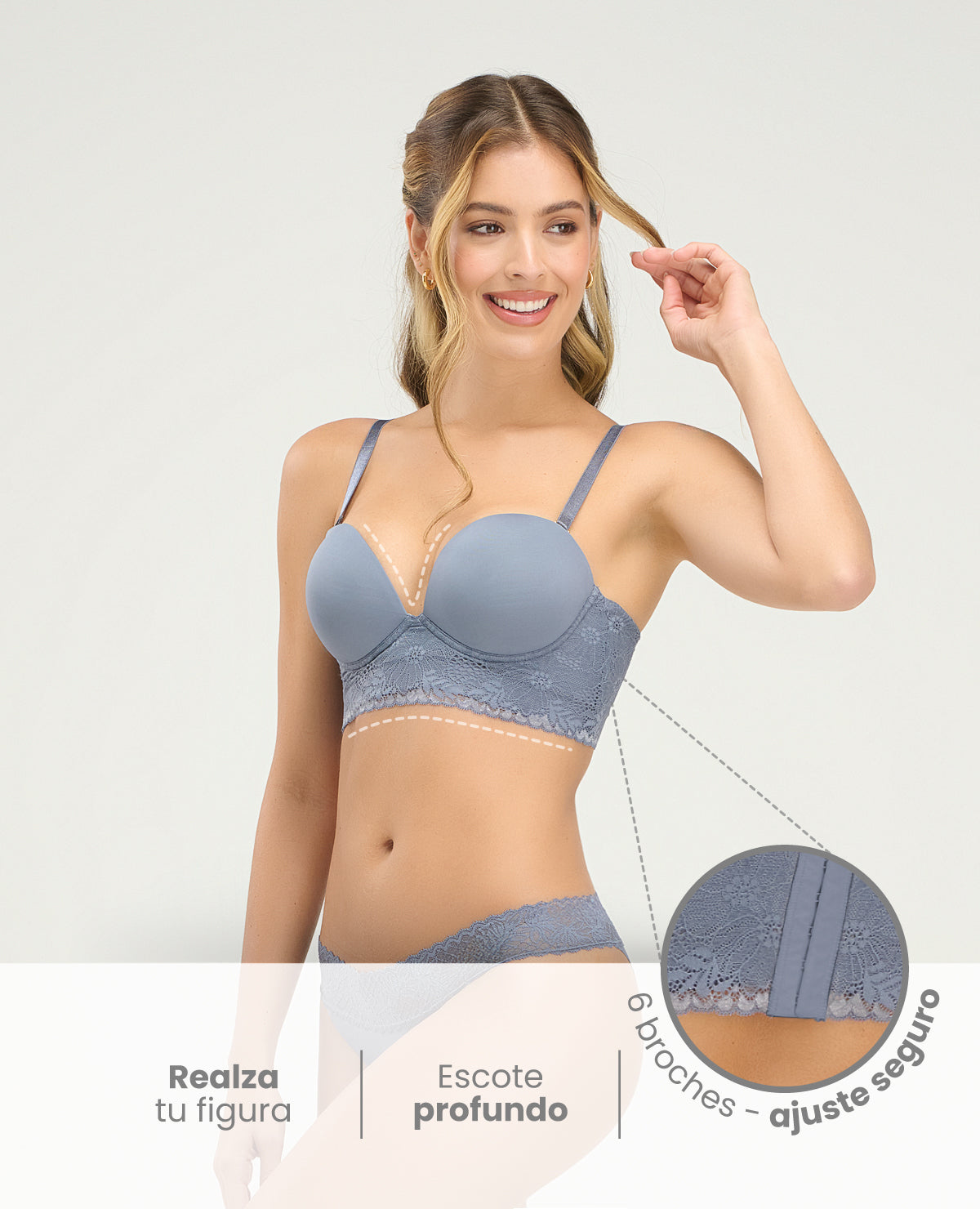 BRASIER | TIPO BALCONETTE | ESCOTE PROFUNDO