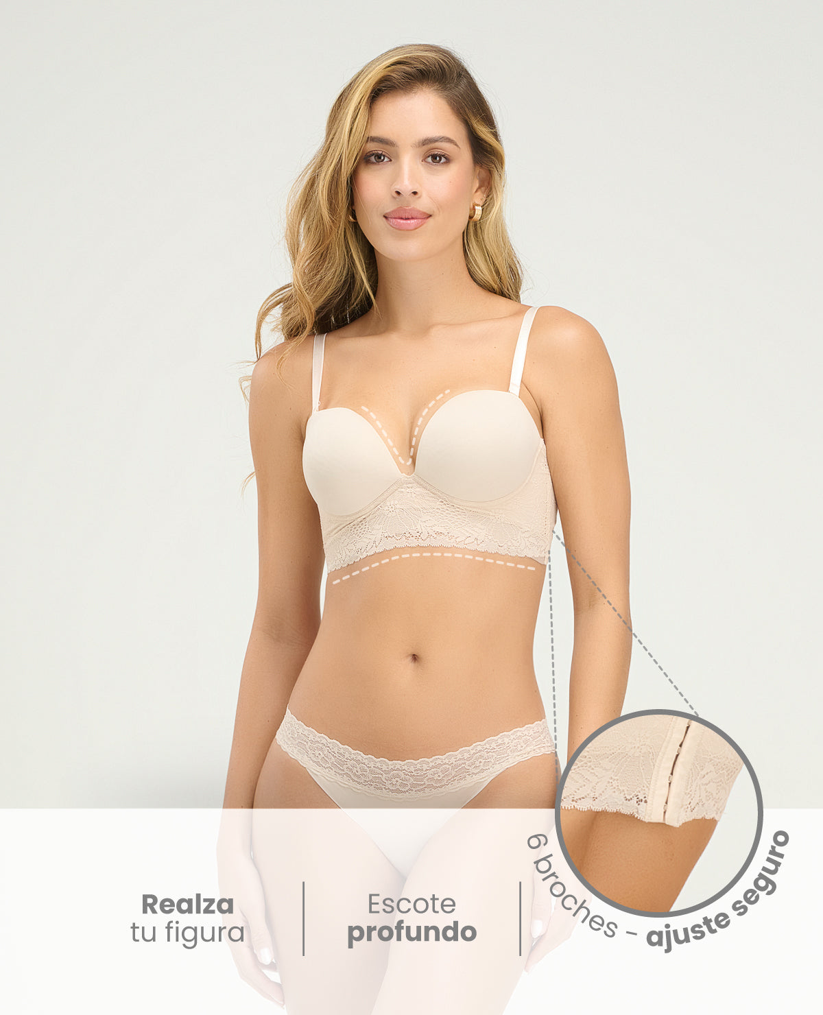 BRASIER | TIPO BALCONETTE | ESCOTE PROFUNDO