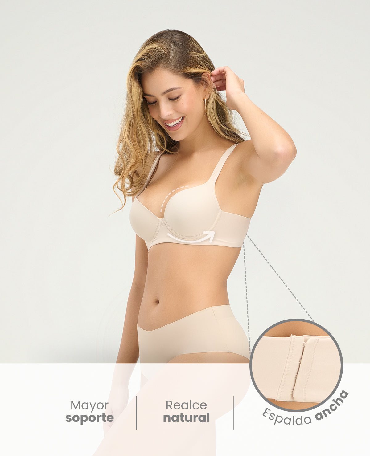 BRASIER REALCE NATURAL | COPA LISA