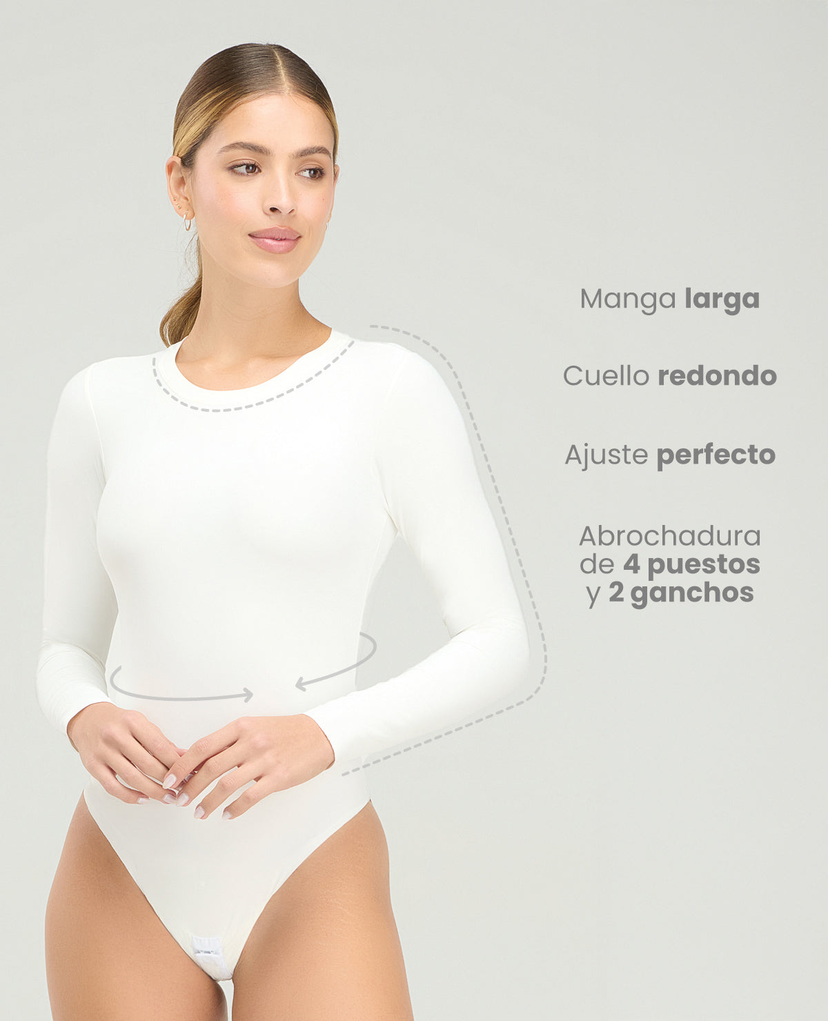 BODY MANGA LARGA | CUELLO REDONDO