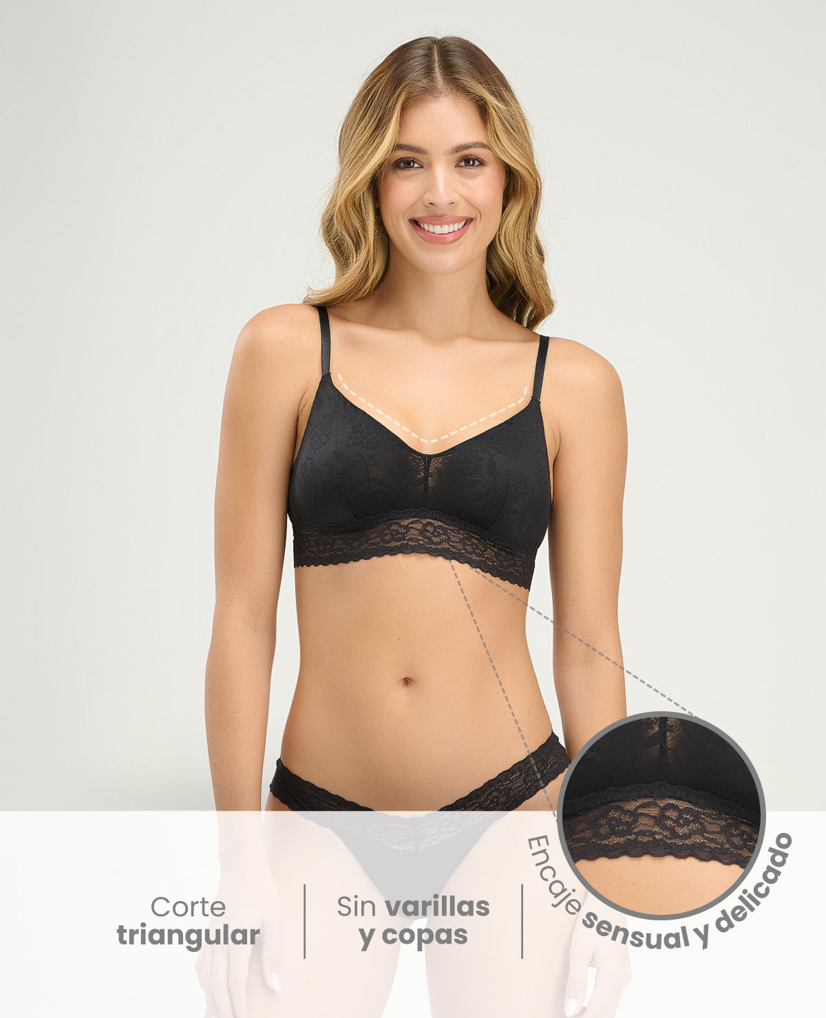 BRALETTE TRIANGULAR | SIN VARILLAS