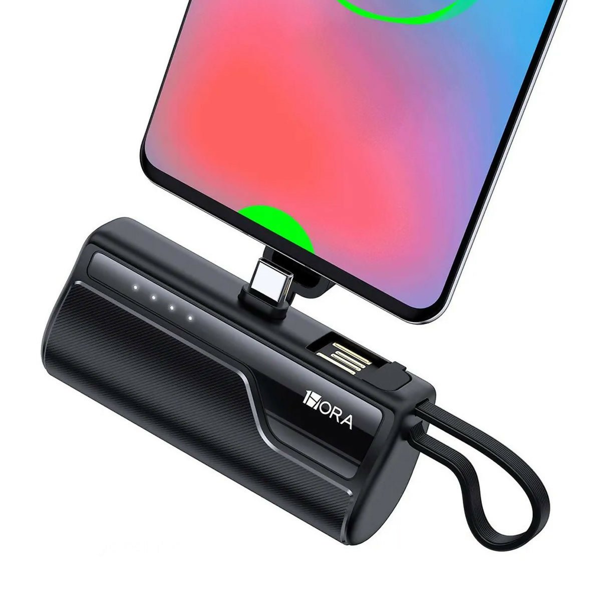 1HORA POWER BANK GAR262 NEGRO (4.500 MAH - 10W)