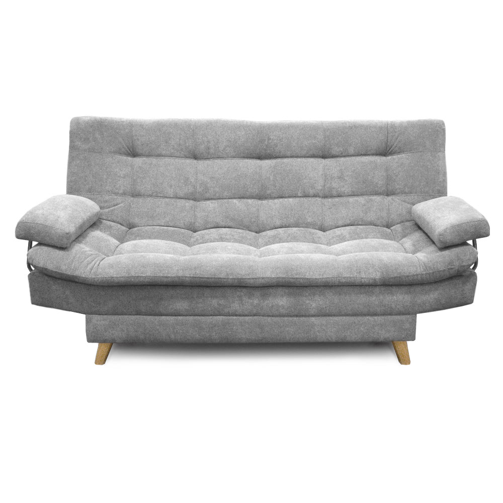 SOFÁ CAMA CARVALLO LUX 3 POSICIONES TELA GRIS
