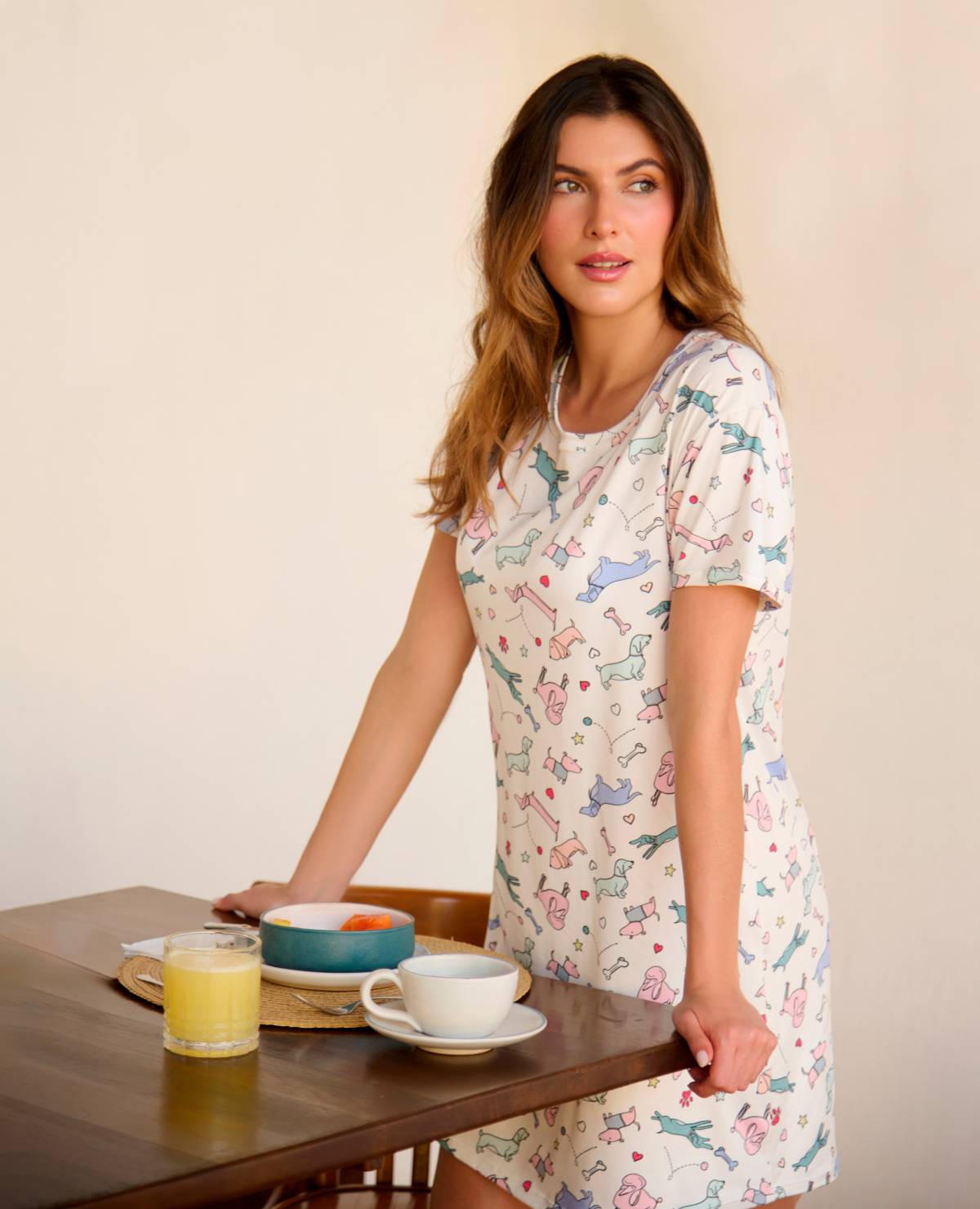 PIJAMA BATOLA | ESTAMPADA | MAGA CORTA | SILUETA AJUSTADA