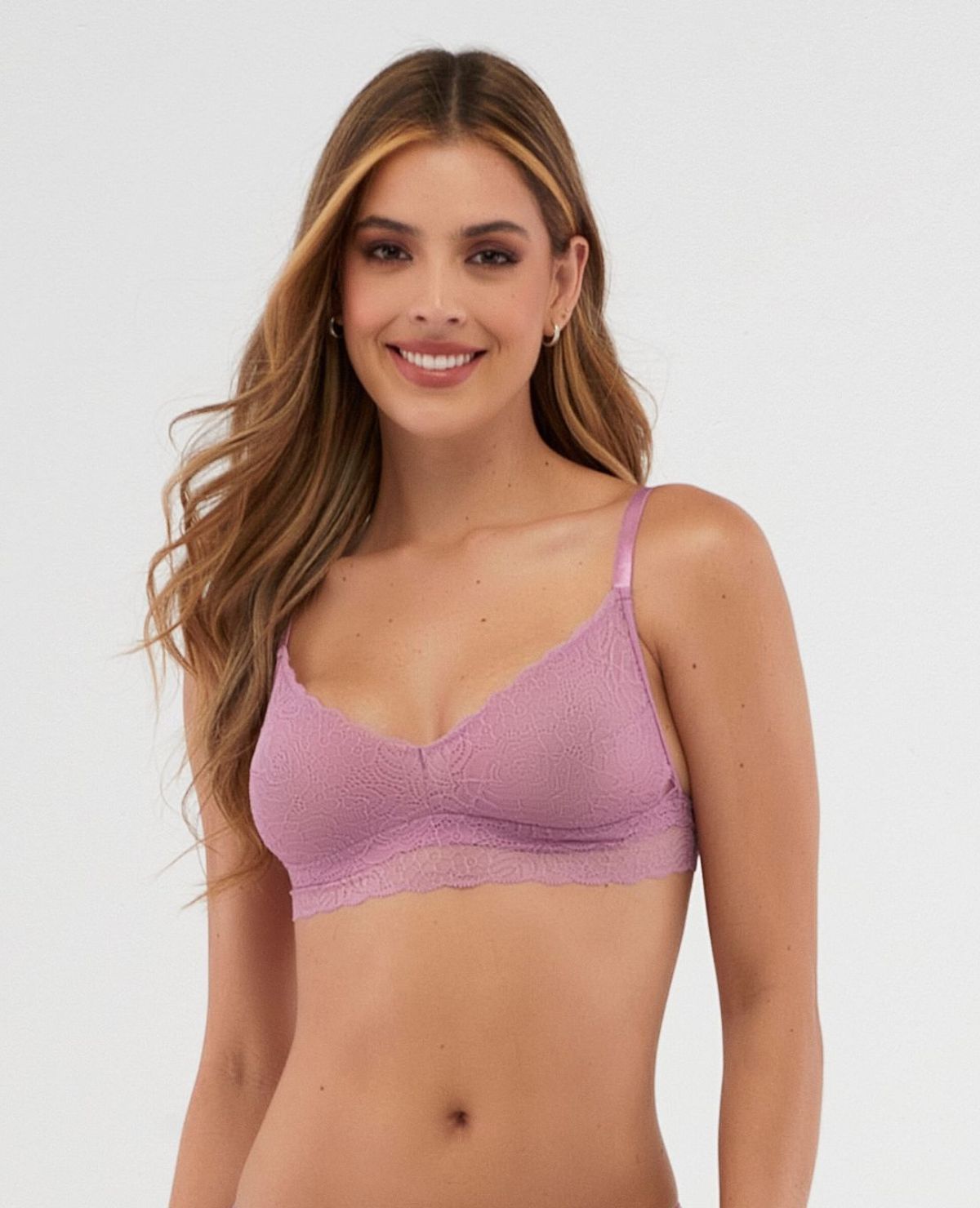 BRALETTE TRIANGULAR | EN ENCAJE | ELÁSTICO EN BASE_REF: 49256