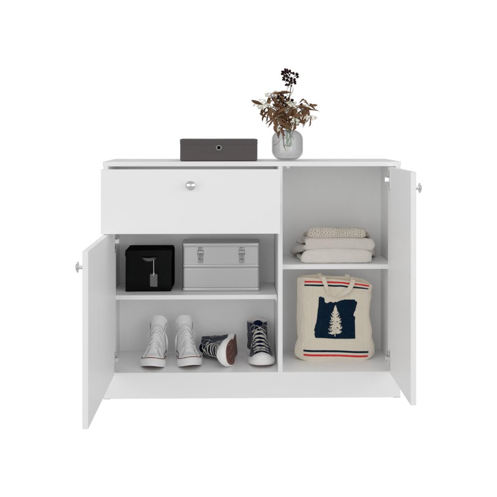 ORGANIZADOR PRAGA, BLANCO DUQUEZA, CON DESLIZADORES EN U PARA UNA FACIL MOVILIDAD