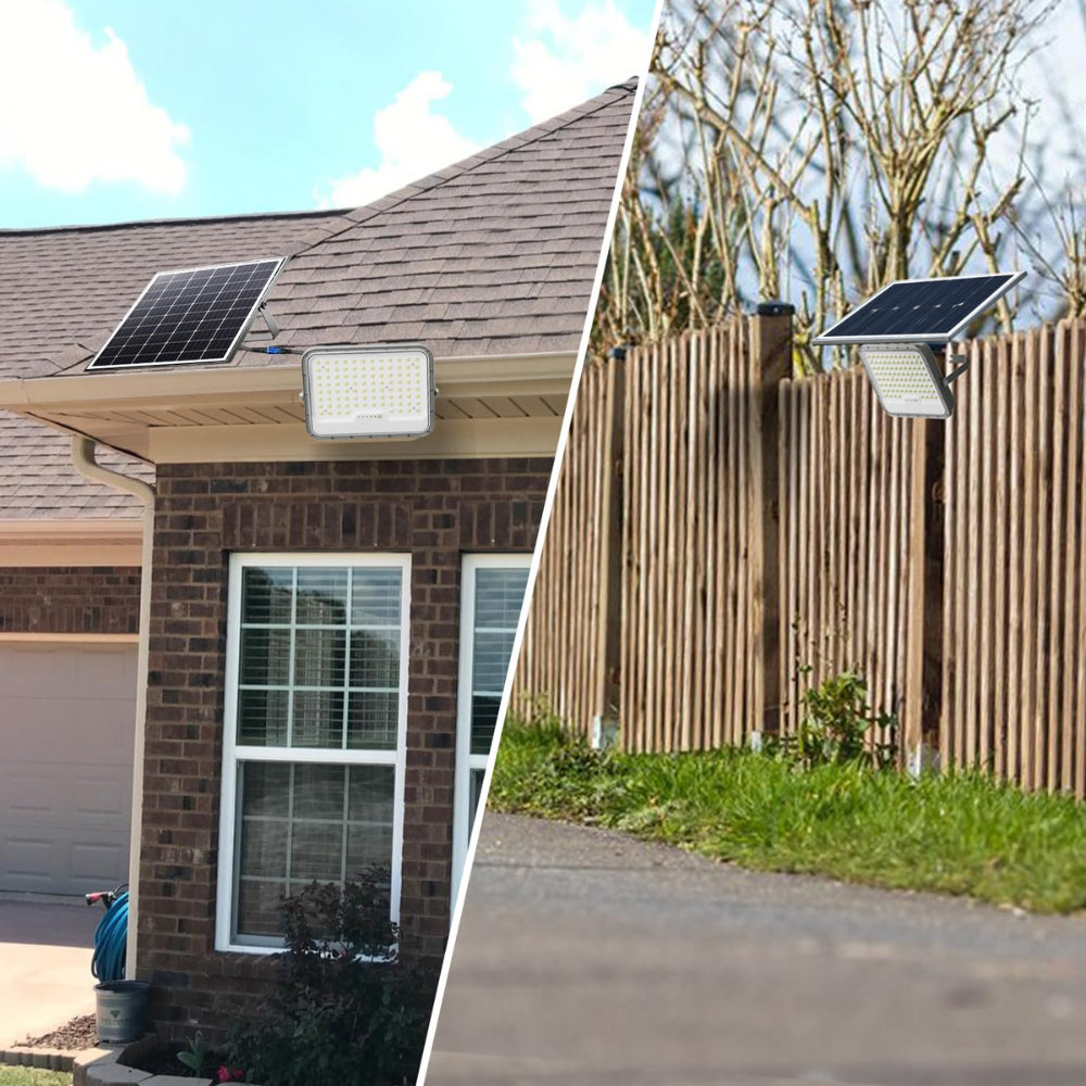 REFLECTOR SOLAR LED LÁMPARA 5000W JORTAN CON CONTROL Y PANEL