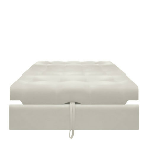 SOFA CAMA ANGELA 2 PUESTOS CUERO SINTÉTICO BEIGE