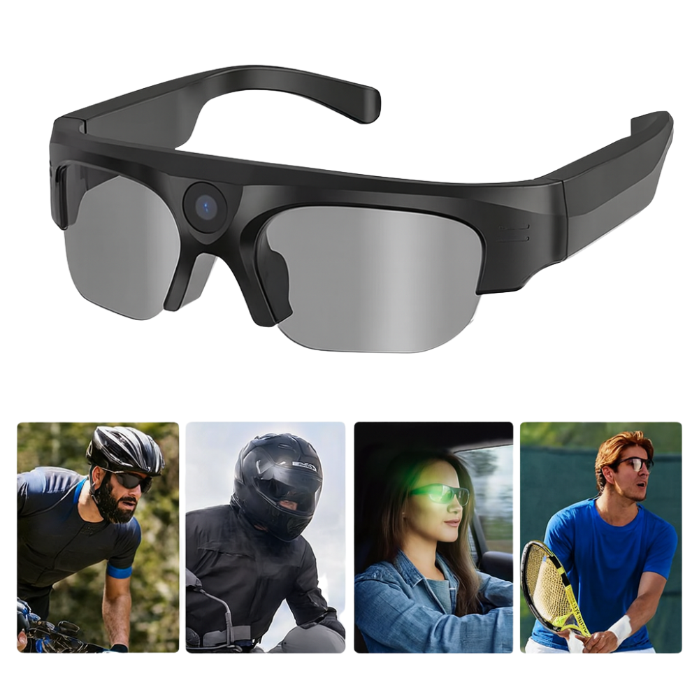 GAFAS DEPORTIVAS CÁMARA VIDEO FOTOS 2K TÁCTIL ALTAVOZ BT