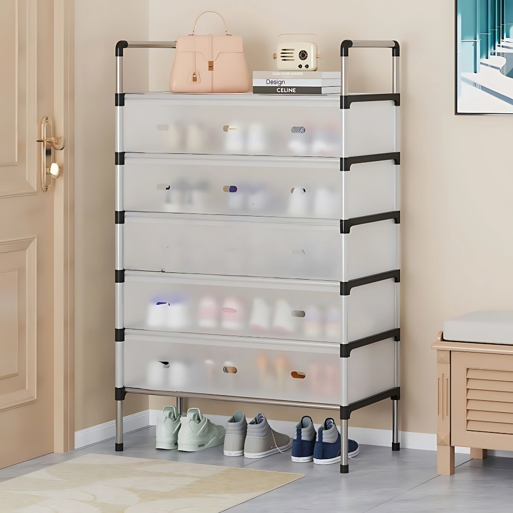 ESTANTE ZAPATERO ORGANIZADOR 6 NIVELES DOBLE COLOR RACK