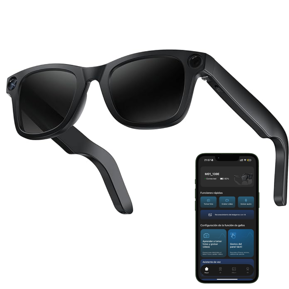 GAFAS CÁMARA INTELIGENTES BLUETOOTH ALTAVOZ SMART GLASSES IA