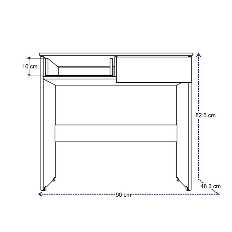 ESCRITORIO BAND CAFE 90 X 82 X 48/CAFE