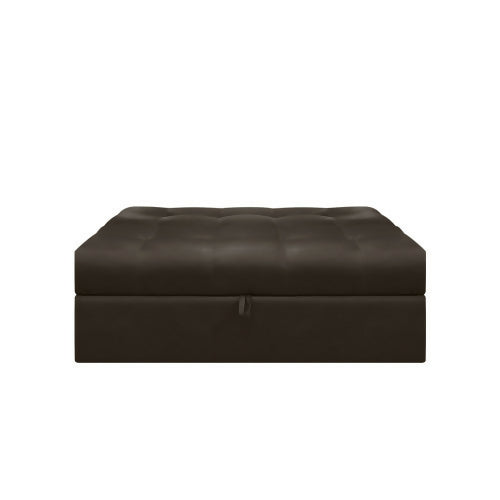 SOFA CAMA ANGELA 2 PUESTOS CUERO SINTÉTICO CAFÉ