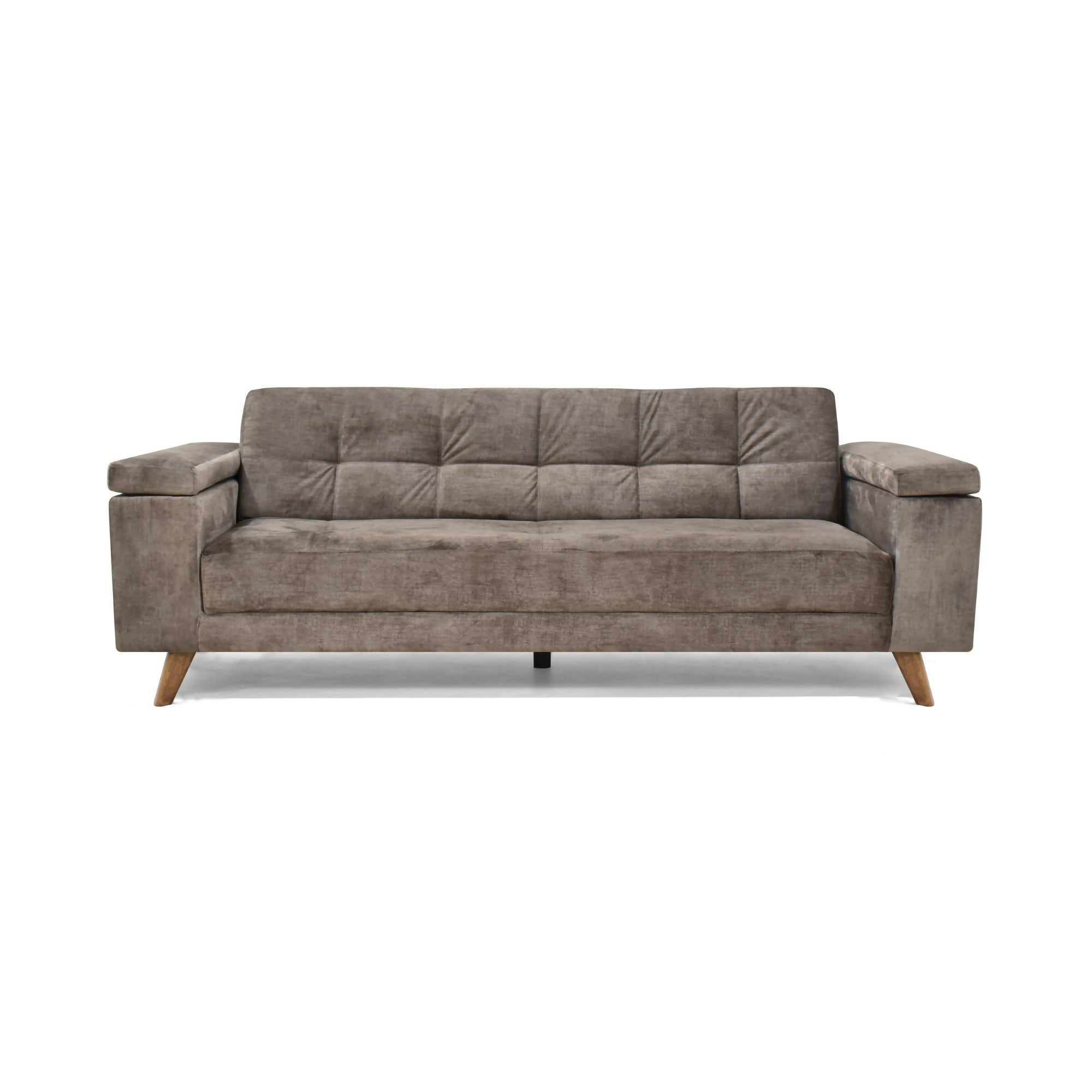 SOFA CAMA RECLINABLE MORETTO 230X86X82 TELA TAUPE