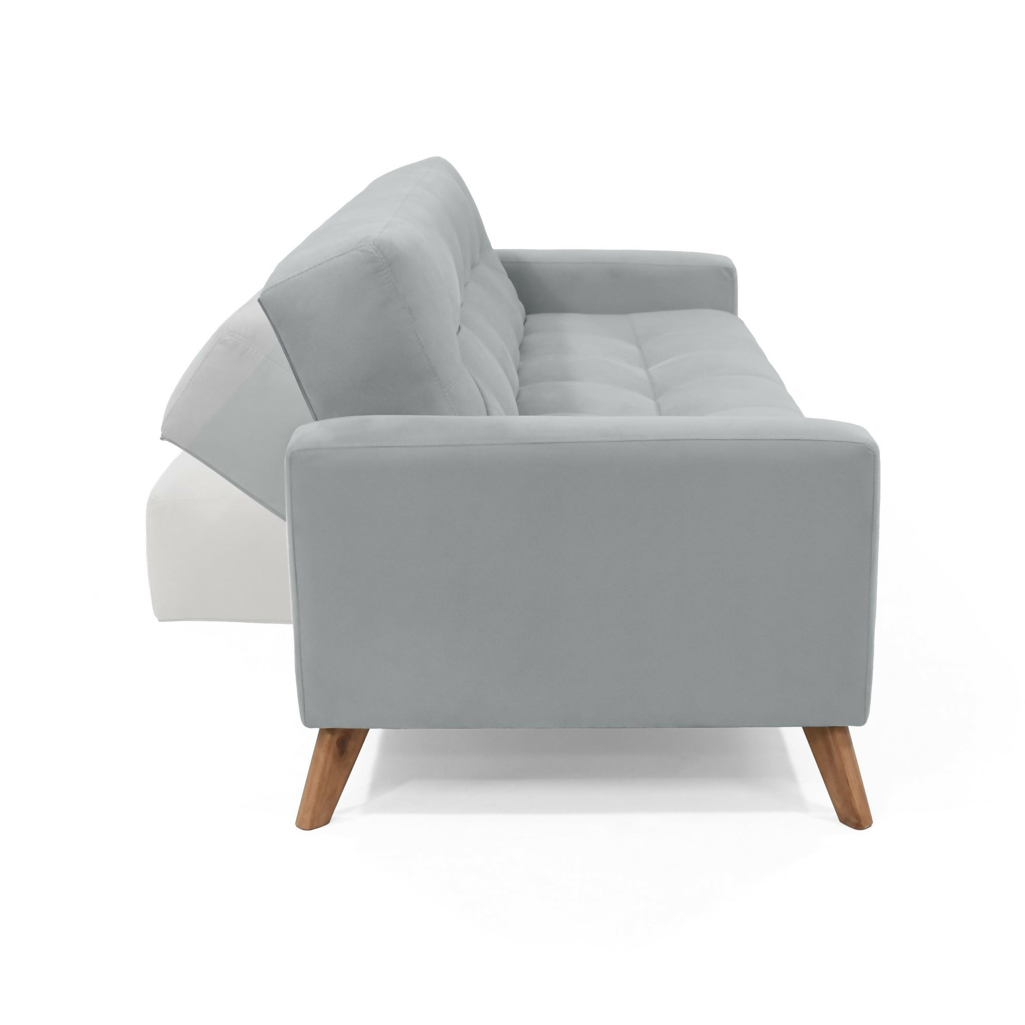 SOFA CAMA RECLINABLE SAHARA 206X90X82 TELA PLATA