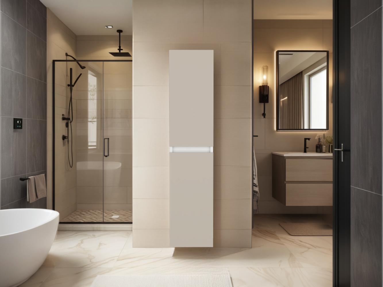 MUEBLE AUXILIAR PARA BAÑO HIGH, CAPRI Y KRONOS BLANCO, CON ESPACIO PARA ALMACENAR OBJETOS Y ES DE FACIL INSTALACIÓN ZF