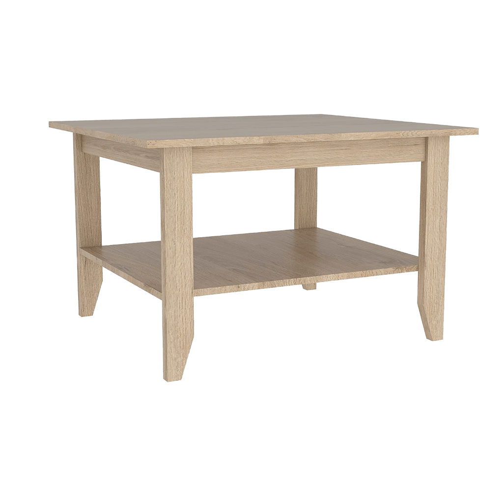 MESA DE CENTRO SARUME, BEIGE, CON AMPLIA SUPERFICIE