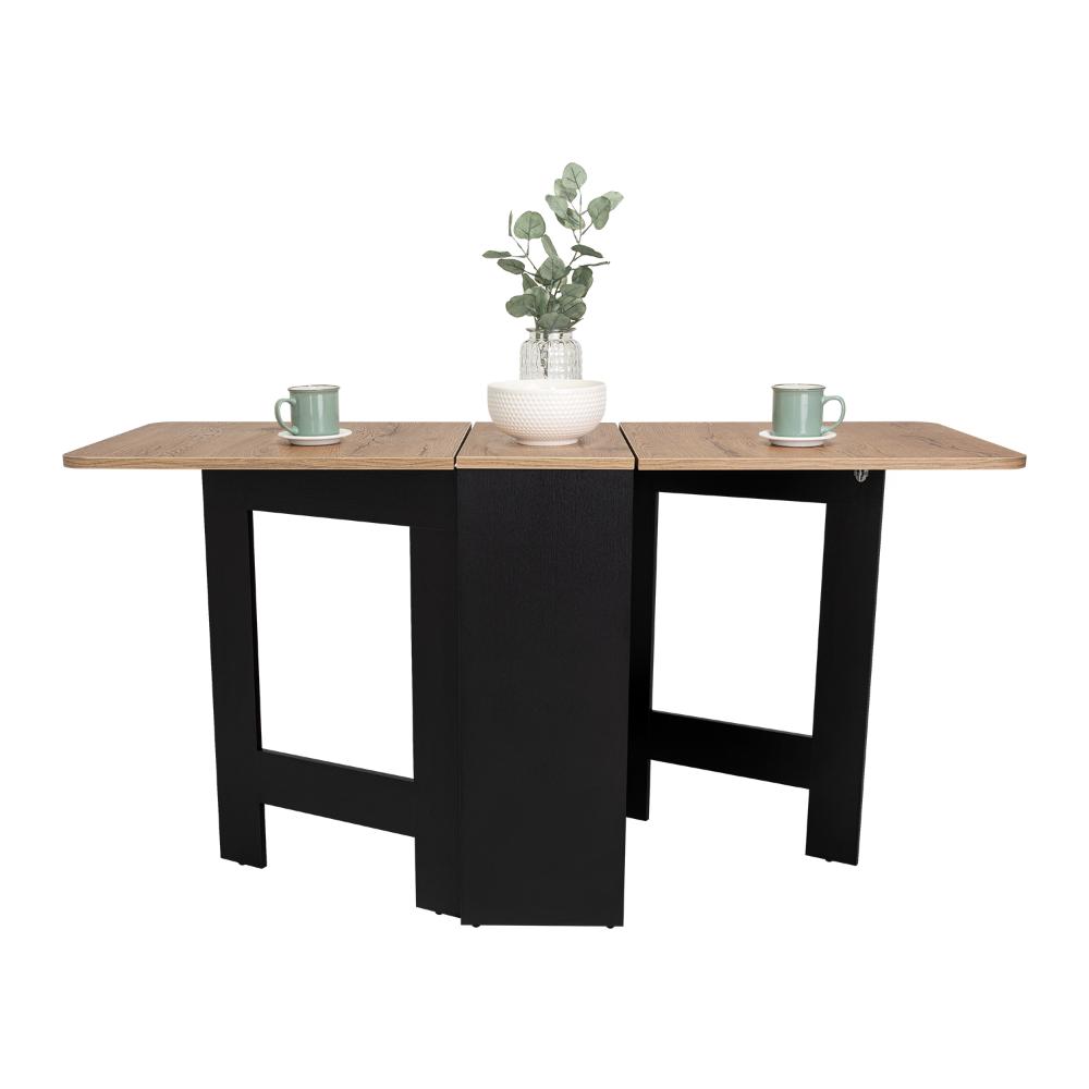 MESA AUXILIAR GALETY, WENGUE Y CHOCOLATE, CON CAPACIDAD PARA SEIS PUESTOS