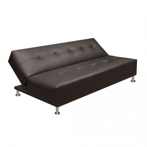 SOFA CAMA MAURO CUERO SINTÉTICO CAFÉ