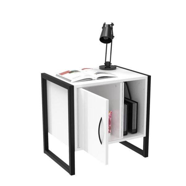 MESA DE NOCHE DANU BLANCO 52 X 50.3 X 38.3/BLANCO