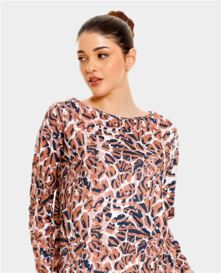 BUZO DE PIJAMA | MANGA LARGA | CUELLO REDONDO | SILUETA SUELTA_ REF: 17687