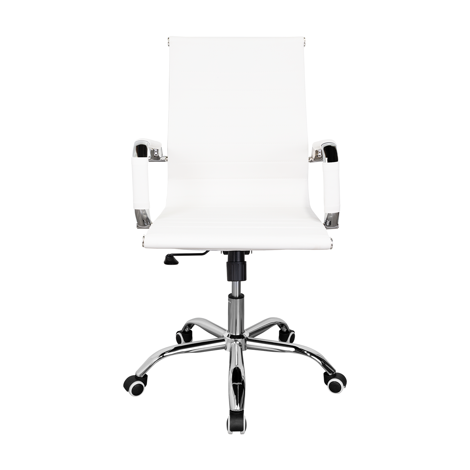SILLA OFICINA X-56W, BLANCA, CON CÓMODO ESPALDAR Y RODACHINES