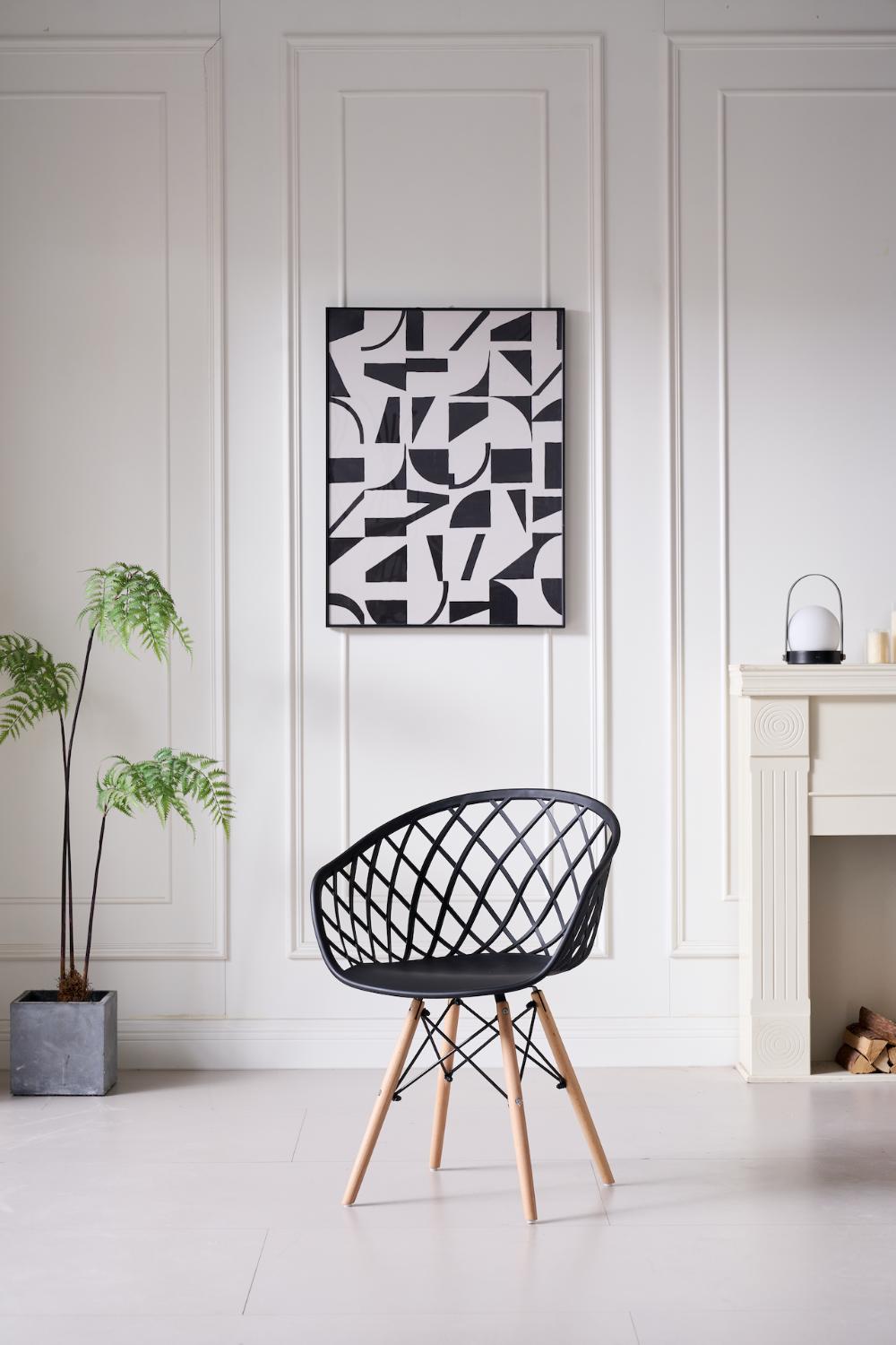 SILLA OASIS CON BRAZOS, COLOR NEGRO, CON ESPALDAR X2