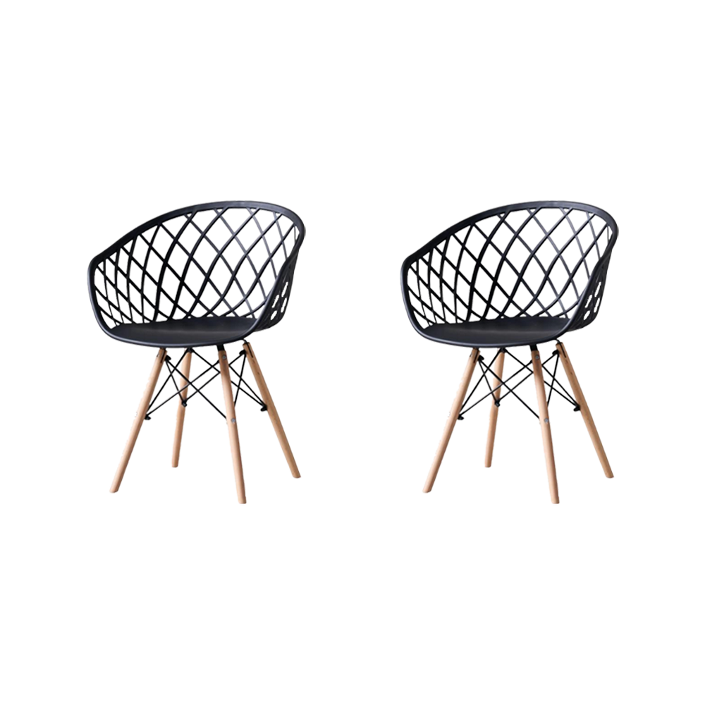 SILLA OASIS CON BRAZOS, COLOR NEGRO, CON ESPALDAR X2