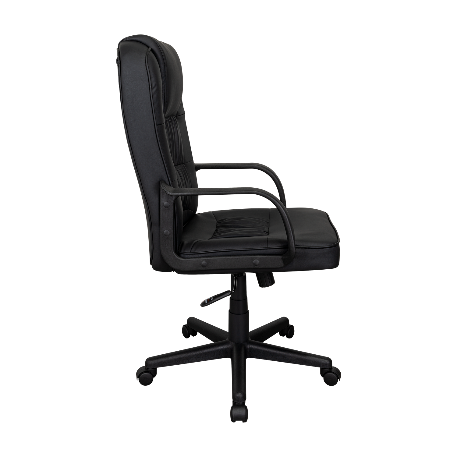 SILLA OFICINA X-69B, WENGUE, CON CÓMODO ESPALDAR Y RODACHINES