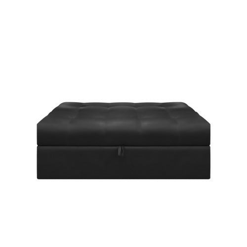 SOFA CAMA ANGELA 2 PUESTOS CUERO SINTÉTICO NEGRO