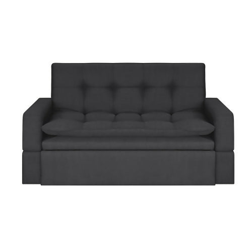 SOFA CAMA ETHEL ANTIFLUIDOS GRIS OSCURO