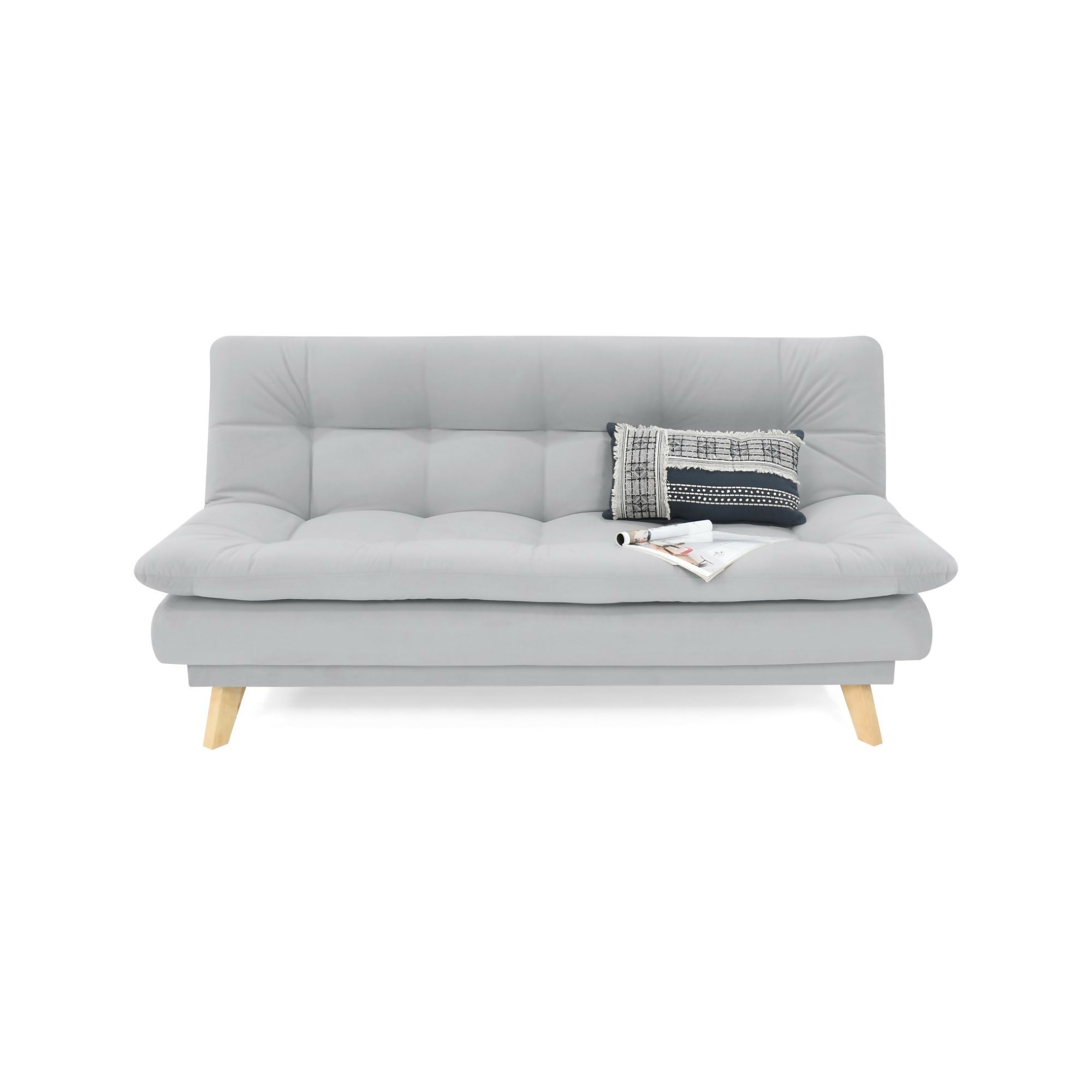 SOFA CAMA RECLINABLE MUNICH 180X90X85 TELA PLATA