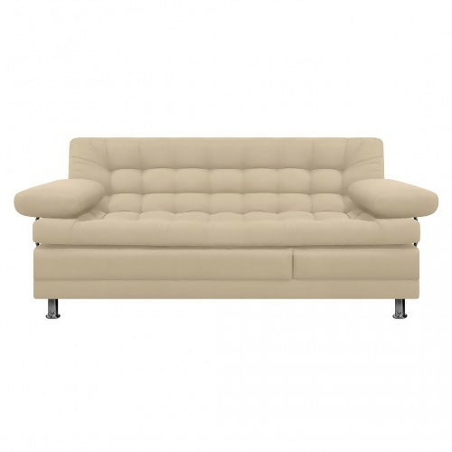 SOFA CAMA MULTIFUNCIONAL EURO 2 PUESTOS CON BRAZOS ANTIFLUIDOS BEIGE