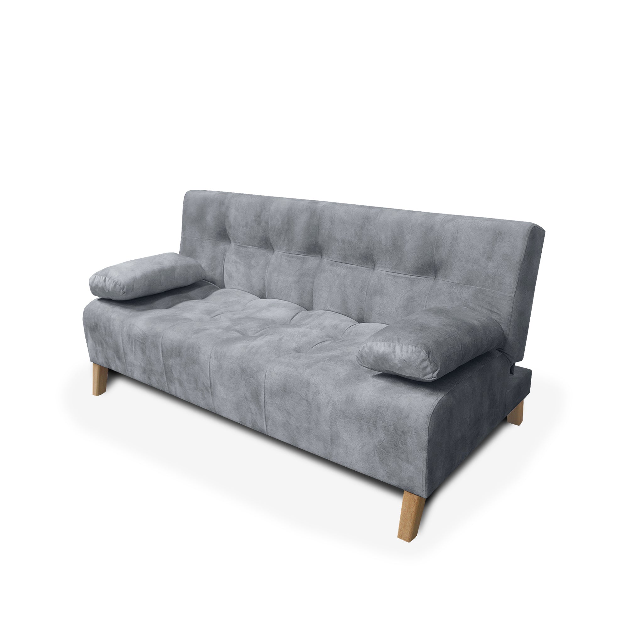 SOFACAMA LEROY 3 POSICIONES 180 X 85 TELA GRIS