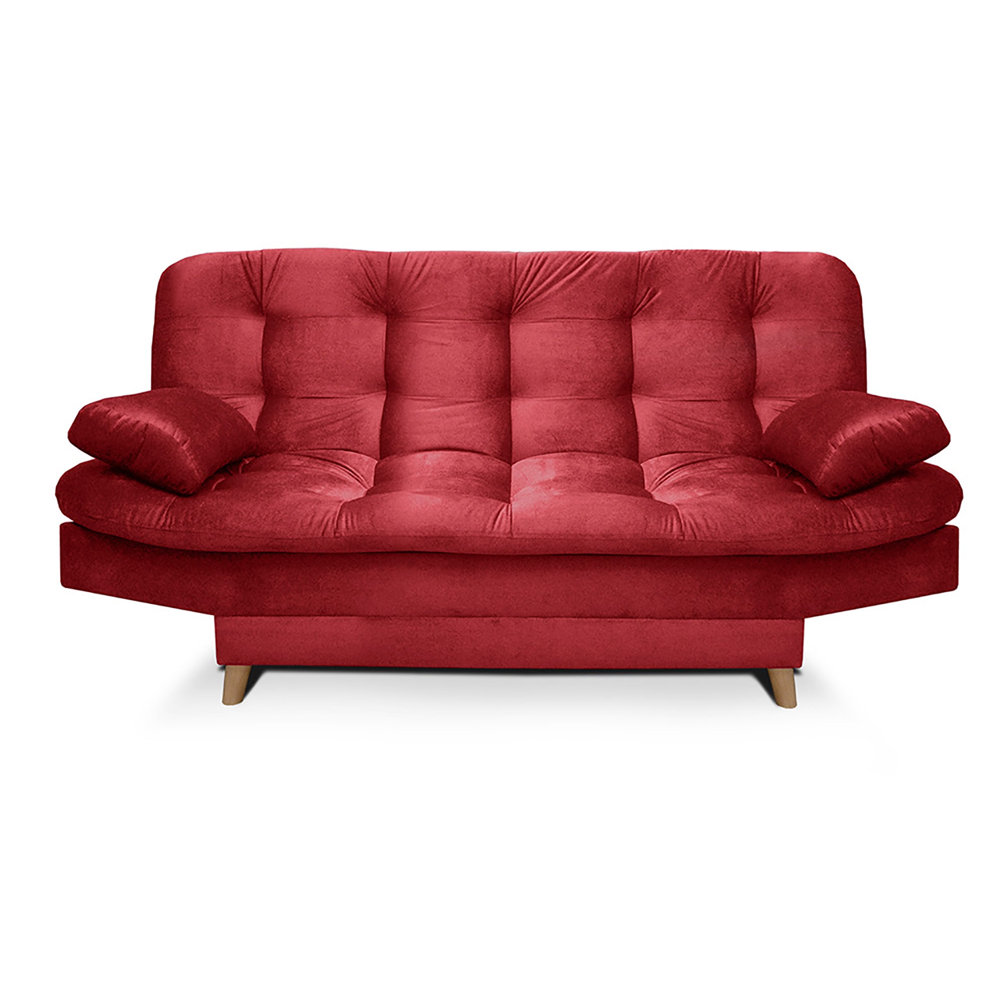 SOFACAMA FENDIK 3 PSC 90X185X120 TELA ROJO