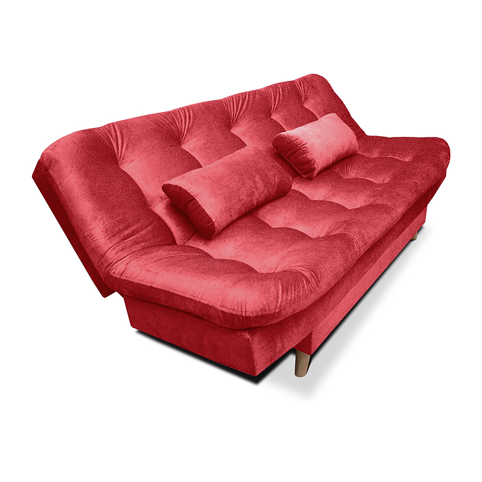 SOFACAMA FENDIK 3 PSC 90X185X120 TELA ROJO