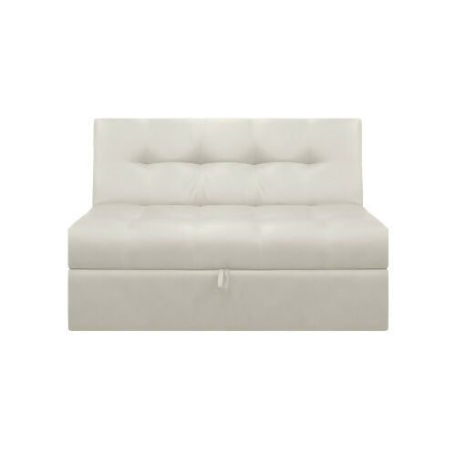 SOFA CAMA ANGELA 2 PUESTOS CUERO SINTÉTICO BEIGE