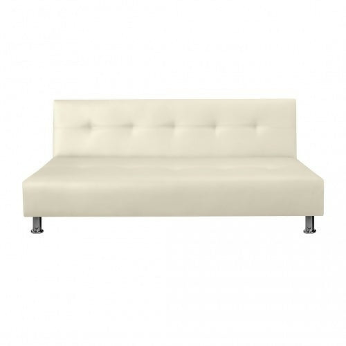 SOFA CAMA MAURO CUERO SINTÉTICO BEIGE