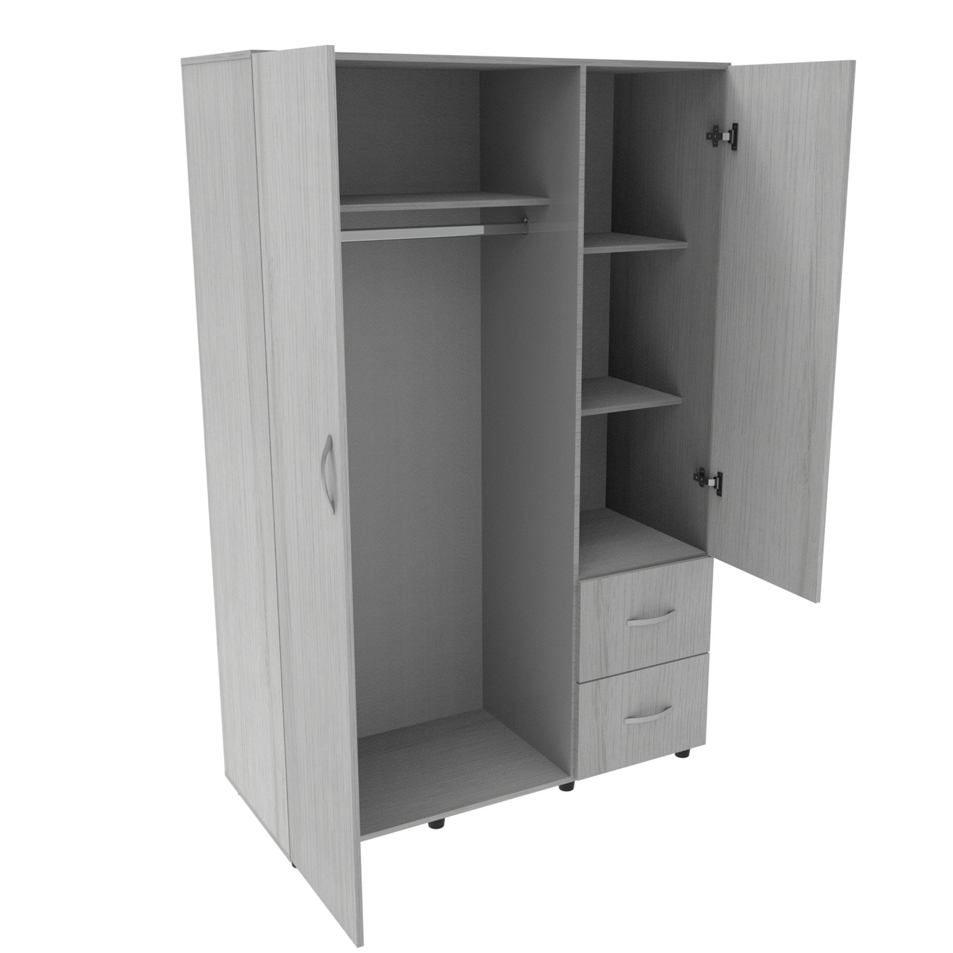 CLOSET MAYO GRIS CLARO 100 X 187 X 50/GRIS CLARO