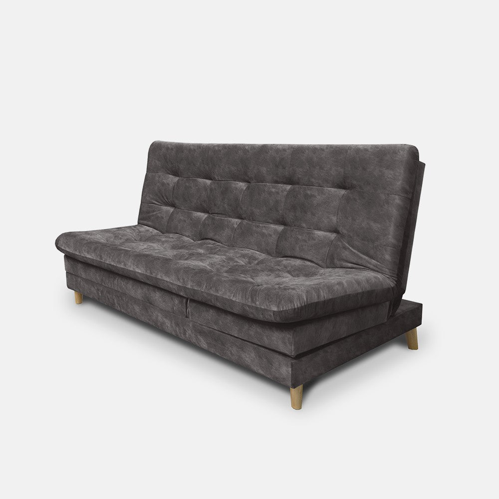 SOFÁ CAMA 5 POSICIONES AGASSI 95X185X60 TELA CAFÉ - INCLUYE COJINES